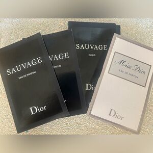 Dior Sauvage and Miss Dior Perfume Collection 4 pc Set